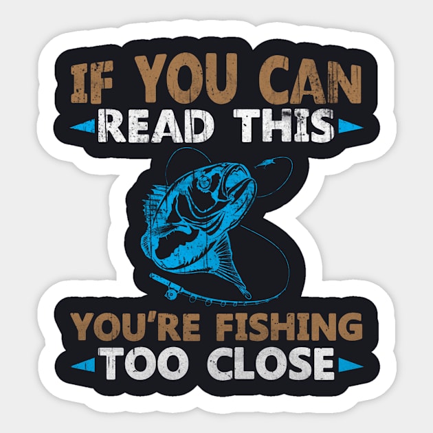 Fishing Sticker by UniqueWorld